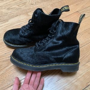 Pony Hair Dr. Martens Boots - Size 8 US